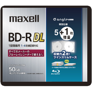 マクセル 録画用BD-R 50GB 1-4倍速 e angle select BRV50WPG6SE4-イメージ1