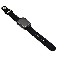 ラスタバナナ Apple Watch 42/44mm用シリコンベルト スタンダード ブラック RBLAW4401BK