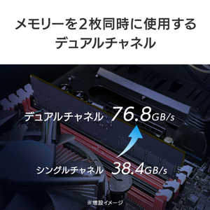 I・Oデータ DDR5 PC5-4800(PC5-38400)対応 デスクトップパソコン用メモリー(8GB) D5R4800-8G-イメージ4