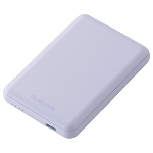 エレコム 超コンパクトモバイルバッテリー(5000mAh/3A/USB Type-C×1) パープル DE-C48-5000PU-イメージ1