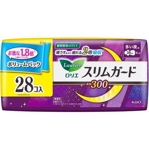 KAO ロリエ スリムガード ボリュームパック 多い夜用300羽つき28個 FCV2018-イメージ2