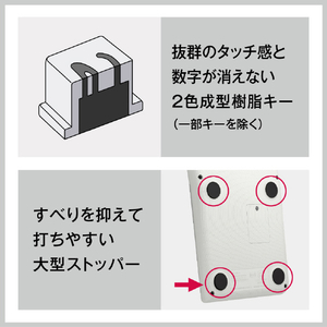 カシオ 電卓 ホワイト JE-12D-L-WE-N-イメージ11