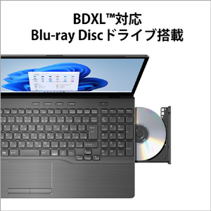 富士通 ノートパソコン e angle select LIFEBOOK ブライトブラック FMVA77H2BE-イメージ18