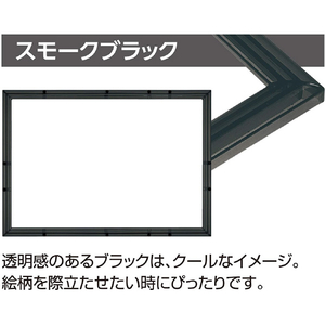 エポック社 パズルフレーム クリスタルパネル パネルナンバー1-ボ スモークブラック EP ｸﾘｽﾀﾙﾊﾟﾈﾙ1-ﾎﾞ ｽﾓｰｸBK-イメージ2
