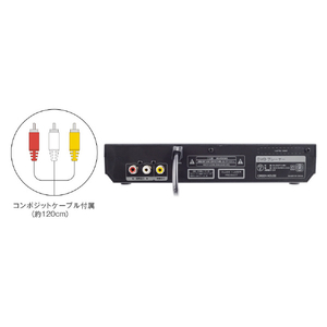 グリーンハウス DVDプレーヤー e angle select ホワイト GH-DVP1H-WHE4-イメージ4