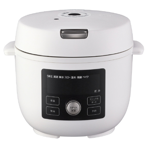 タイガー 電気圧力鍋 TIGER COOKPOT マットホワイト COK-A220WM-イメージ1