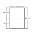 マルチプリンタ帳票 A4 白紙 2面 500枚 1冊 F846962-53003