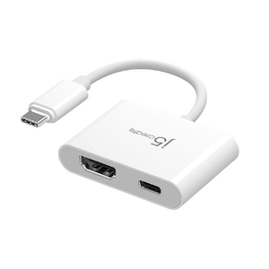 j5 create USB-C to HDMI+PD 2in1 マルチアダプター ホワイト JCA152-イメージ1