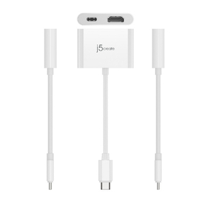 j5 create USB-C to HDMI+PD 2in1 マルチアダプター ホワイト JCA152-イメージ5