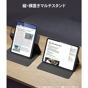 ESR iPad Air 11インチ(M2)/iPad Air(第5/4世代)用REBOUND 360 ハイブリッド 2WAYカバー ブラック ES26771-イメージ8