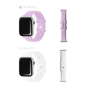 EGARDEN Apple Watch 41mm/40mm/38mm用SILICONE BAND ブラック EGD21772AWBK-イメージ16