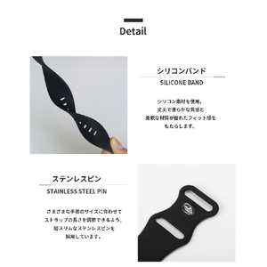 EGARDEN Apple Watch 41mm/40mm/38mm用SILICONE BAND ブラック EGD21772AWBK-イメージ19