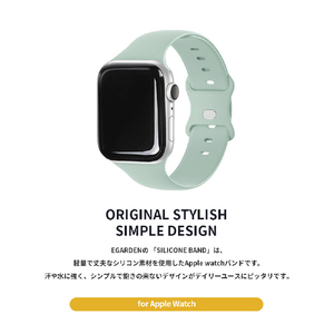 EGARDEN Apple Watch 41mm/40mm/38mm用SILICONE BAND ブラック EGD21772AWBK-イメージ7