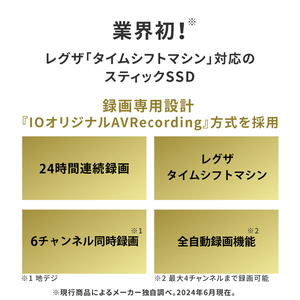 I・Oデータ 24時間連続録画/4K対応 録画用スティックSSD(2TB) AVSSD-RS2-イメージ3