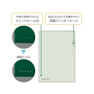 プラス ブラインドホルダー 不透明 A4 グリーン FCS2147-88492/FL-109CH-イメージ5