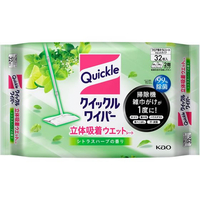 KAO クイックルワイパー 立体吸着ウエットシート シトラスハーブ32枚 F035226