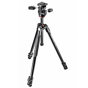 Manfrotto アルミニウム3段三脚+3ウェイ雲台キット MK290XTA3-3W-イメージ1