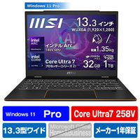 MSI ノートパソコン Summit 13 AI+ Evo A2 インクブラック SUMMIT13-A2VMTG-4779JP