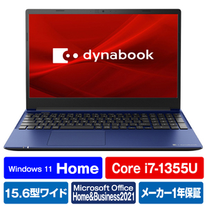 Dynabook ノートパソコン プレシャスブルー P1C7XPEL-イメージ1