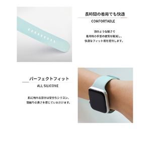 EGARDEN Apple Watch 49/45/44/42mm用SILICONE BAND ブラック EGD21777AWBK-イメージ20