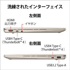 富士通 ノートパソコン LIFEBOOK CHシリーズ ベージュゴールド FMVC75H3G-イメージ12