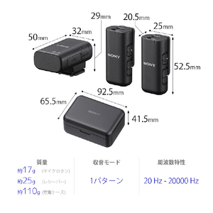 SONY ワイヤレスマイクロフォン ECM-W3-イメージ2