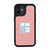 Dparks iPhone 12 mini用BLACK COVER STRIPE レッド DS19779I12-イメージ1