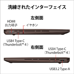 富士通 ノートパソコン LIFEBOOK CHシリーズ モカブラウン FMVC75H3M-イメージ12