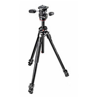 Manfrotto 290DUALアルミニウム三脚+3ウェイ雲台キット MK290DUA3-3W