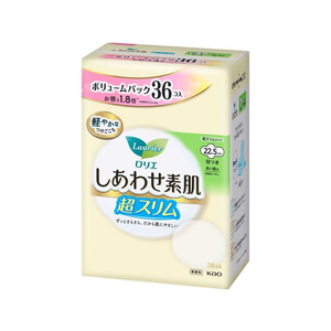 KAO ロリエ しあわせ素肌 超スリム 多い昼用22.5cm 羽付36個 FC182SA-イメージ1