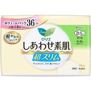 KAO ロリエ しあわせ素肌 超スリム 多い昼用22.5cm 羽付36個 FC182SA-イメージ2