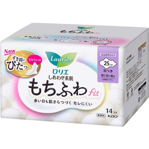 KAO ロリエ しあわせ素肌 特に多い昼用25cm 羽つき 14個 FC183SA-イメージ1
