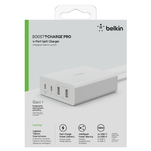 BELKIN 4ポートGaN充電器(108W) ホワイト WCH010DQWHJP-イメージ7