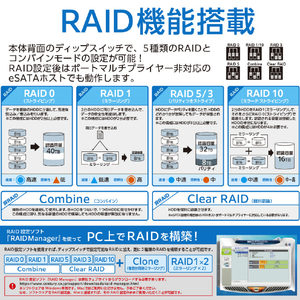 センチュリー HDDケース 裸族のインテリジェントビル 5Bay Type-C CRIB535EU3C-イメージ6