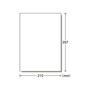エーワン レーザー用ラベル A4 ノーカット 20枚 F862440-65201-イメージ1