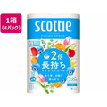 クレシア スコッティ フラワーパック 2倍長持ち 12ロール シングル×4パック FCC2085