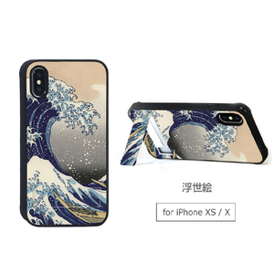 Dparks iPhone XS/X用ケース spirit case 浮世絵 DS14790I58-イメージ19