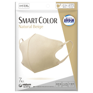 ユニチャーム 超快適SMART COLOR ふつう 7枚 ナチュラルベージュ ﾁﾖｳｶｲﾃｷSCOLORBEIGEﾌﾂｳ7P-イメージ1