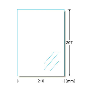 エーワン ラベルシール 光沢フィルム・透明 A4 1面ノーカット 10シート入り N28791-イメージ2