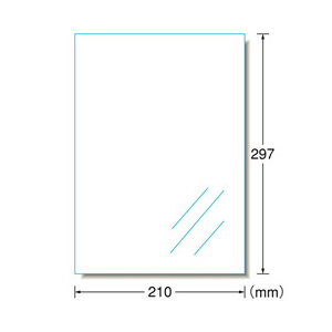 エーワン ラベルシール 光沢フィルム・透明 A4 1面 ノーカット 30シート入り 28792-イメージ2