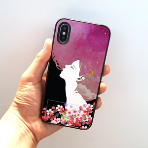 Dparks iPhone XS/X用ケース spirit case フラワードリーム ピンク DS14792I58-イメージ2