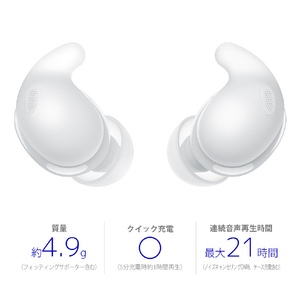 SONY ワイヤレスノイズキャンセリングステレオヘッドセット LinkBuds Fit ホワイト WF-LS910N W-イメージ17