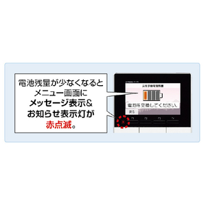 アイホン 4．3型モニター ワイヤレステレビドアホンセット スノーホワイト KR-77-イメージ4