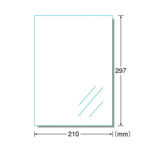 エーワン ラベルシール ツヤ消しフィルム・透明 A4 1面 ノーカット 30シート入り 28794-イメージ2