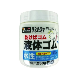 ユタカメイク ゴム 液体ゴム ビンタイプ 250g入り 透明 FC761JE-4948505-イメージ1