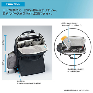 コクヨ スタンドバックパック(13．3インチモデル) THIRD FIELD ダークグレー TFD-B11DM-イメージ8