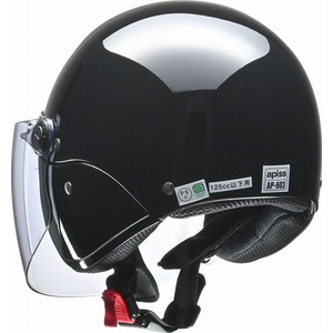 リード工業 apiss セミジェットヘルメットBK AP603BK FC432MT-AP603BK-イメージ3