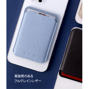 SLG Design MagSafe対応 Full Grain Leather カードケース ライトクリーム SD20798MS-イメージ9