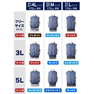 サンコー 冷蔵服3(フリーサイズ) シルバーグレー TKCV24FGY-イメージ14