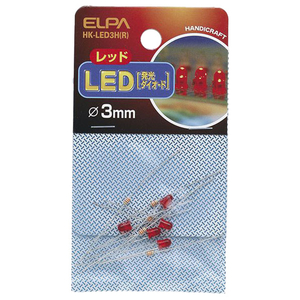 エルパ LED 3mm(5個入り) レッド HK-LED3H(R)-イメージ1